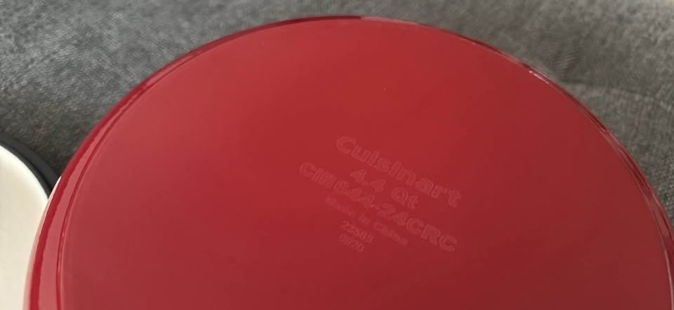 Cuisinart Dutch Oven - Enamelled Cast Iron - 4.4 qt - Red - photo 3