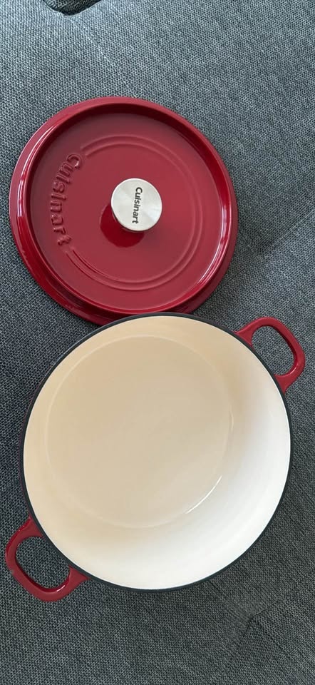Cuisinart Dutch Oven - Enamelled Cast Iron - 4.4 qt - Red - photo 4