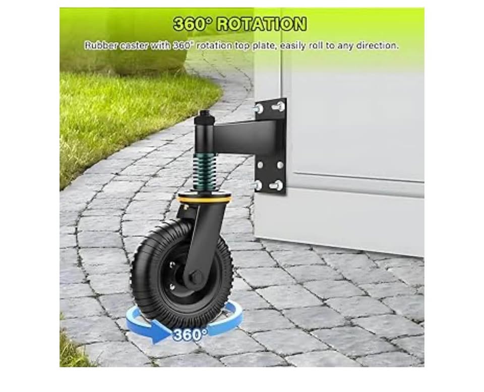 8 Inch Fence Gate Wheel - Heavy Duty 600LB Capacity - photo 3