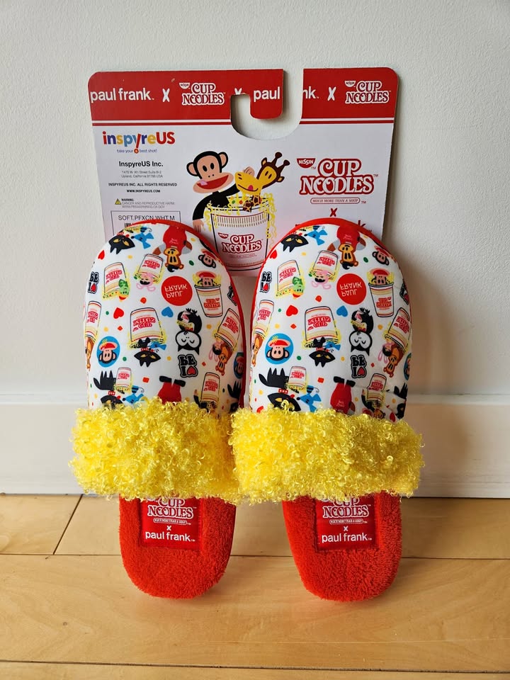 Paul Frank x Nissin Cup Noodles Soft Slippers - Size Medium 7/8