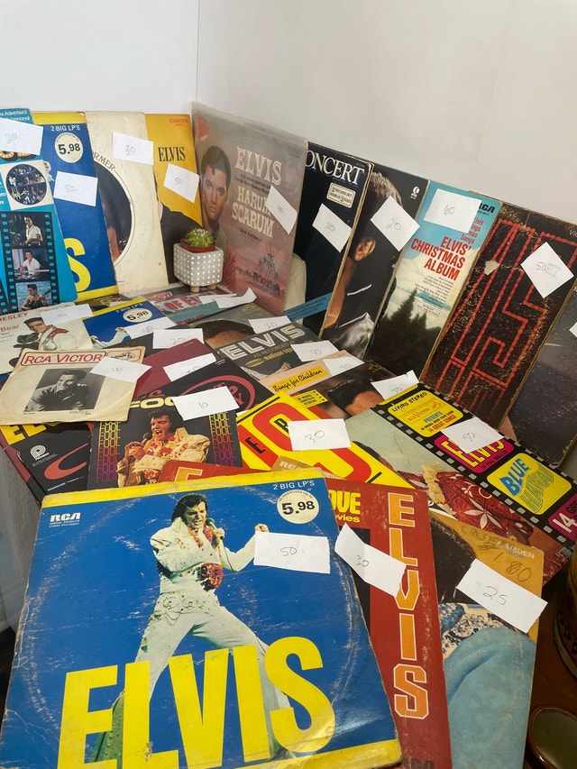 Vintage Elvis Record Collection