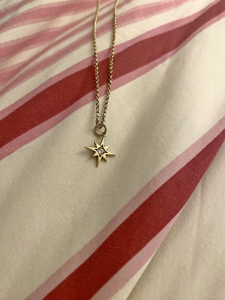 North Star Gold Necklace and Chain