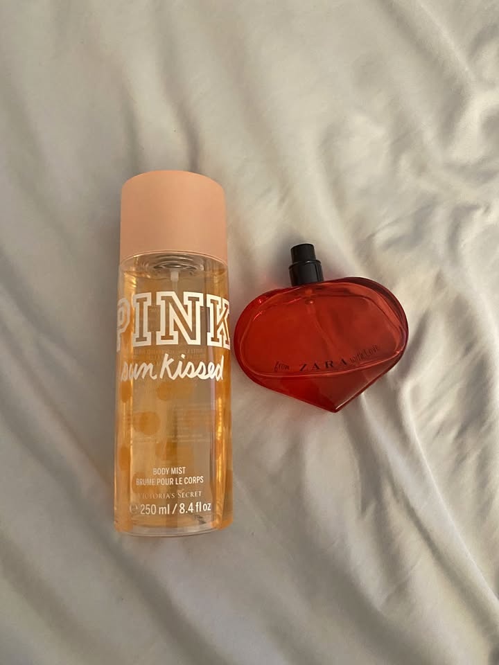 Zara perfume and Victoria's sun kissed Secret body mist