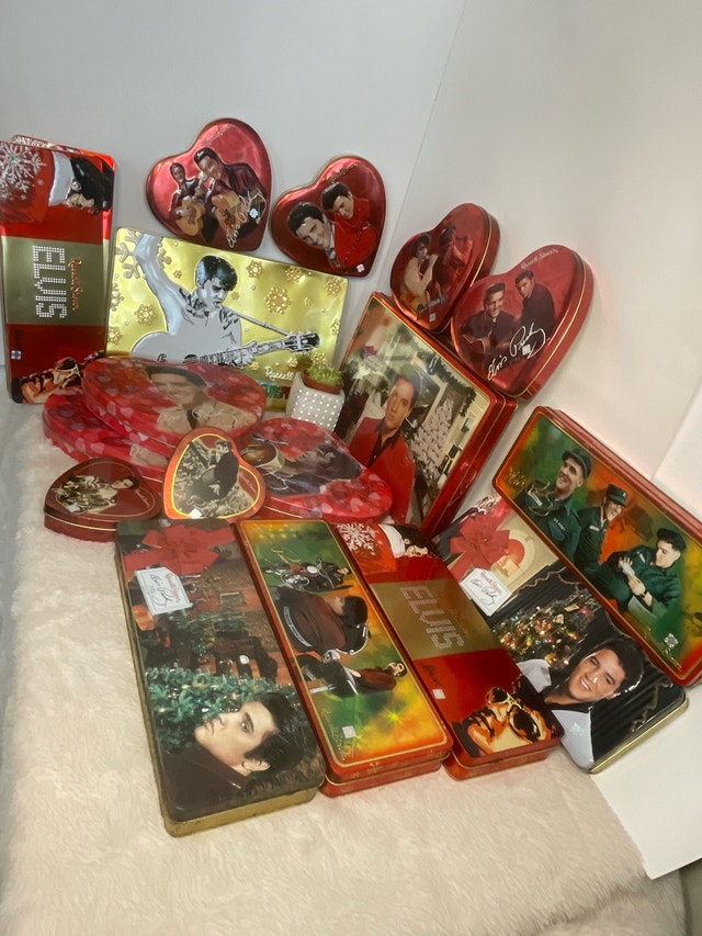 Vintage Elvis Tin Collection