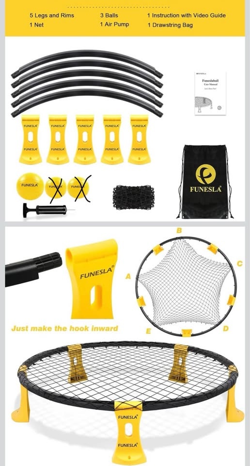 FUNESLA Spikeball Game Set – Good Condition (2 Balls Included) - photo 2