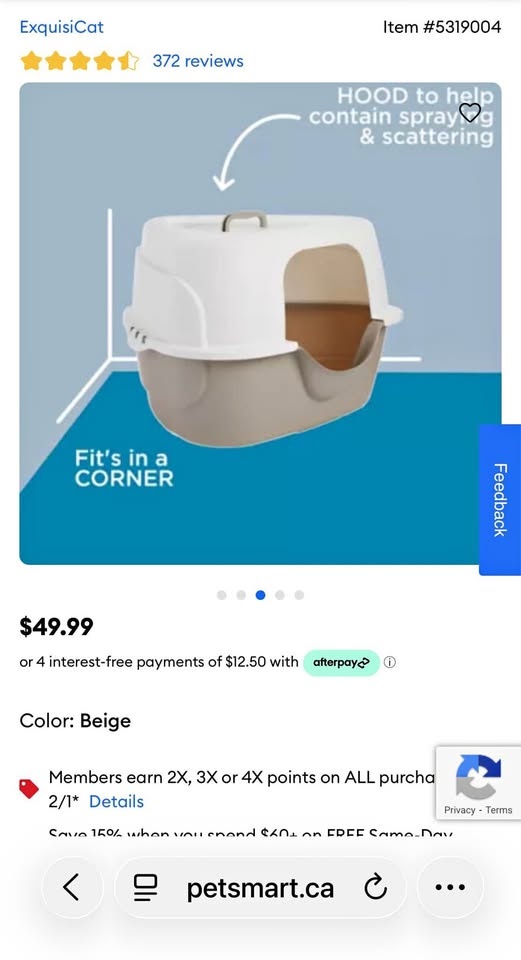 Brand New Exquisicat Hooded Litter Box