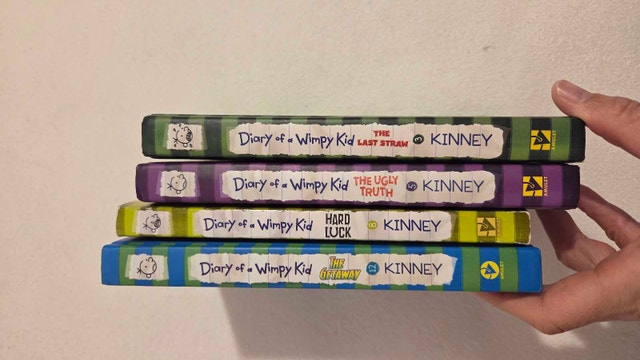 Diary of a Wimpy Kid Books (3 Hardcover, 1 Softcover) - photo 2