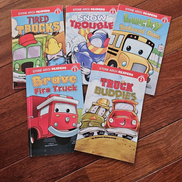 Truck Vehicle Children's Story Books (5 Books)