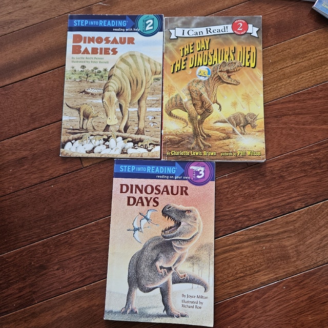Dinosaur children's story books (3 books)
