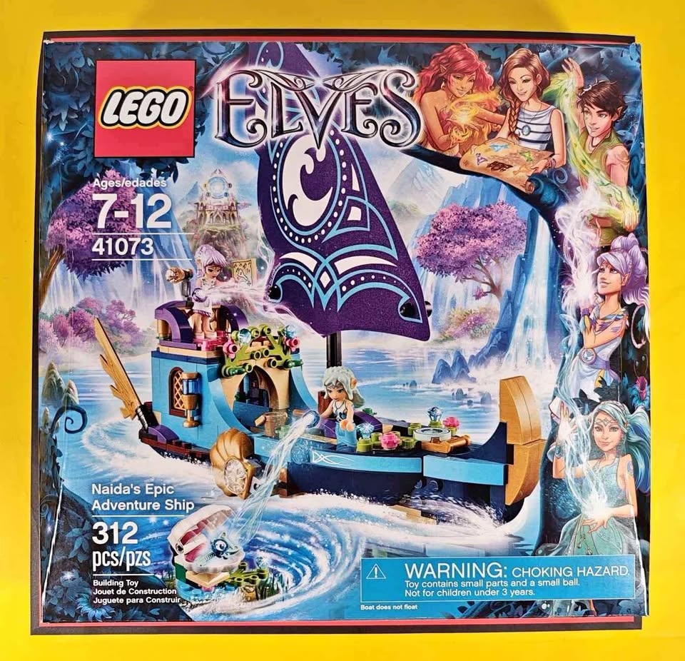 Lego Elves 41073 Naida's Ship w/ Naida & Aira Retired 2015