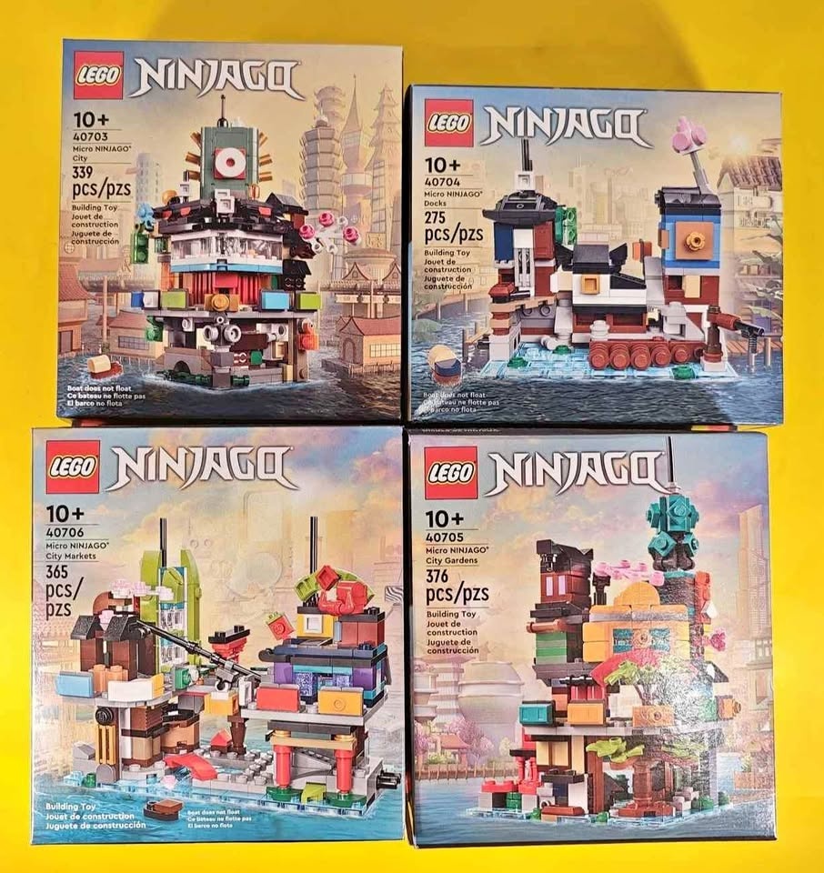 Lego VIP Micro Ninjago City/Docks/Garden/Market Set BNIB