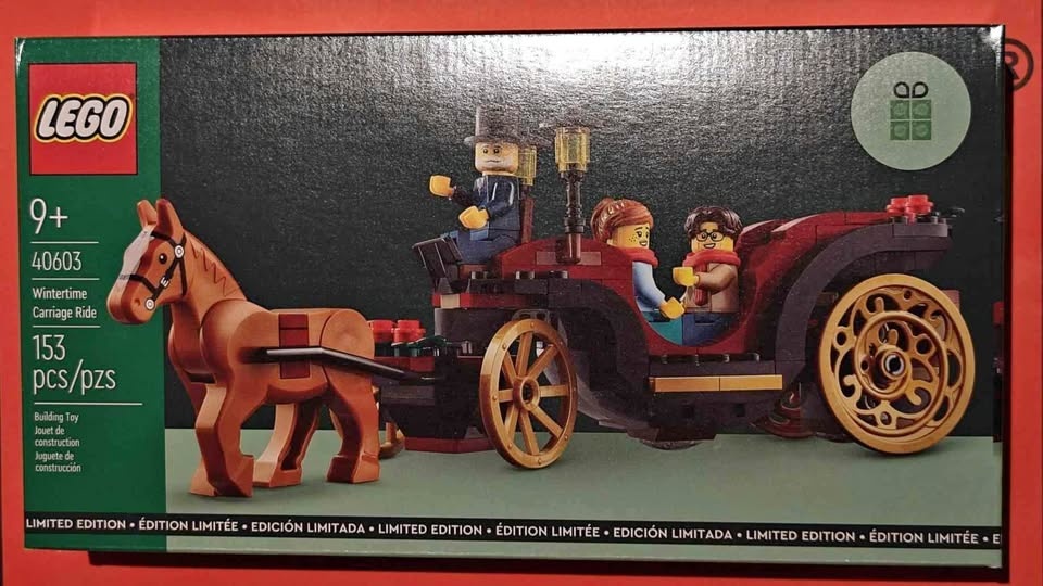 Lego Seasonal 40603 Christmas Wintertime Carriage Ride Retired 2
