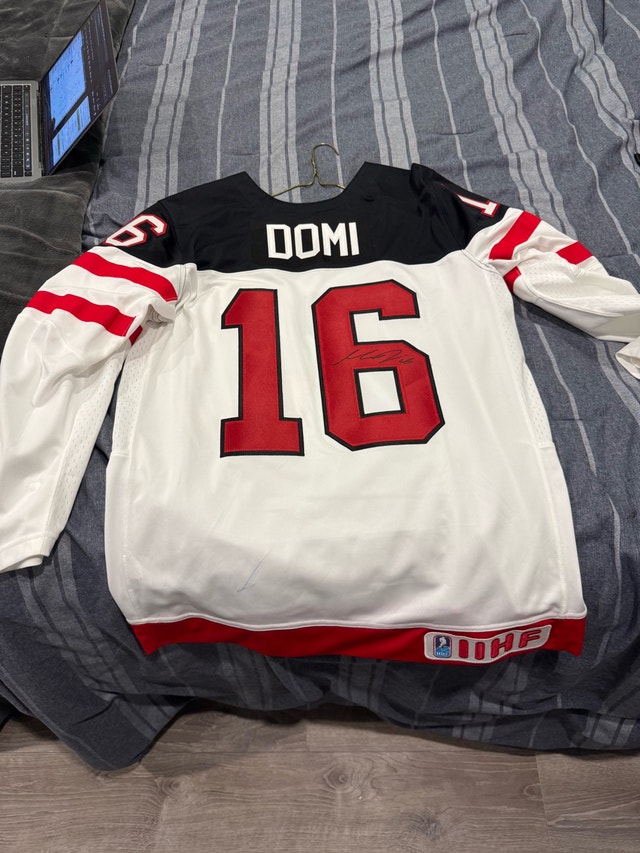 Signed Canada Max Domi Jersey