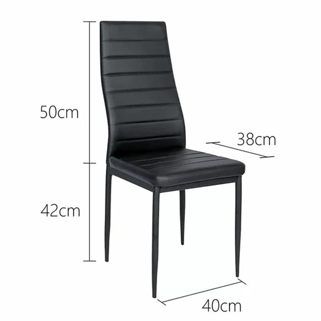 Sleek & Modern 6-Piece Black Dining Set – Excellent Condition - photo 5