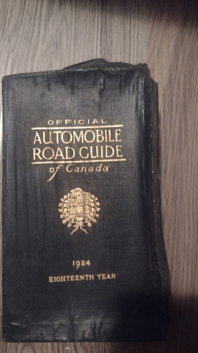 Official Automobile Road Guide of Canada 1924