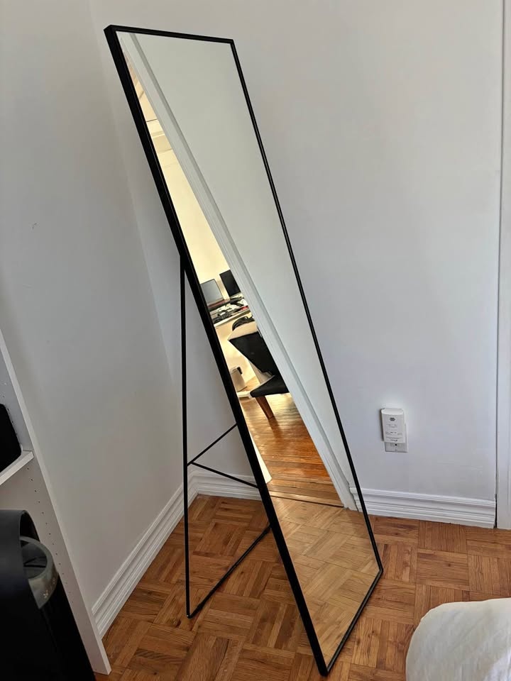 IKEA standing black mirror