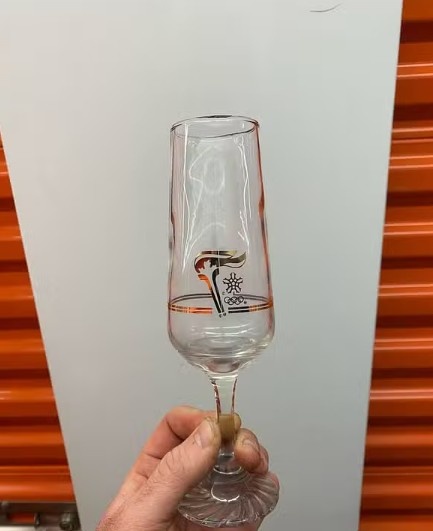 1988 Calgary Olympics Champagne Flutes - 15 Glasses - photo 2