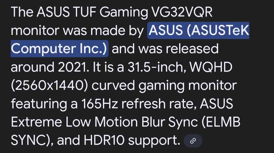 ASUS TUF Gaming VG32VQR 31.5" 165Hz Monitor - photo 2