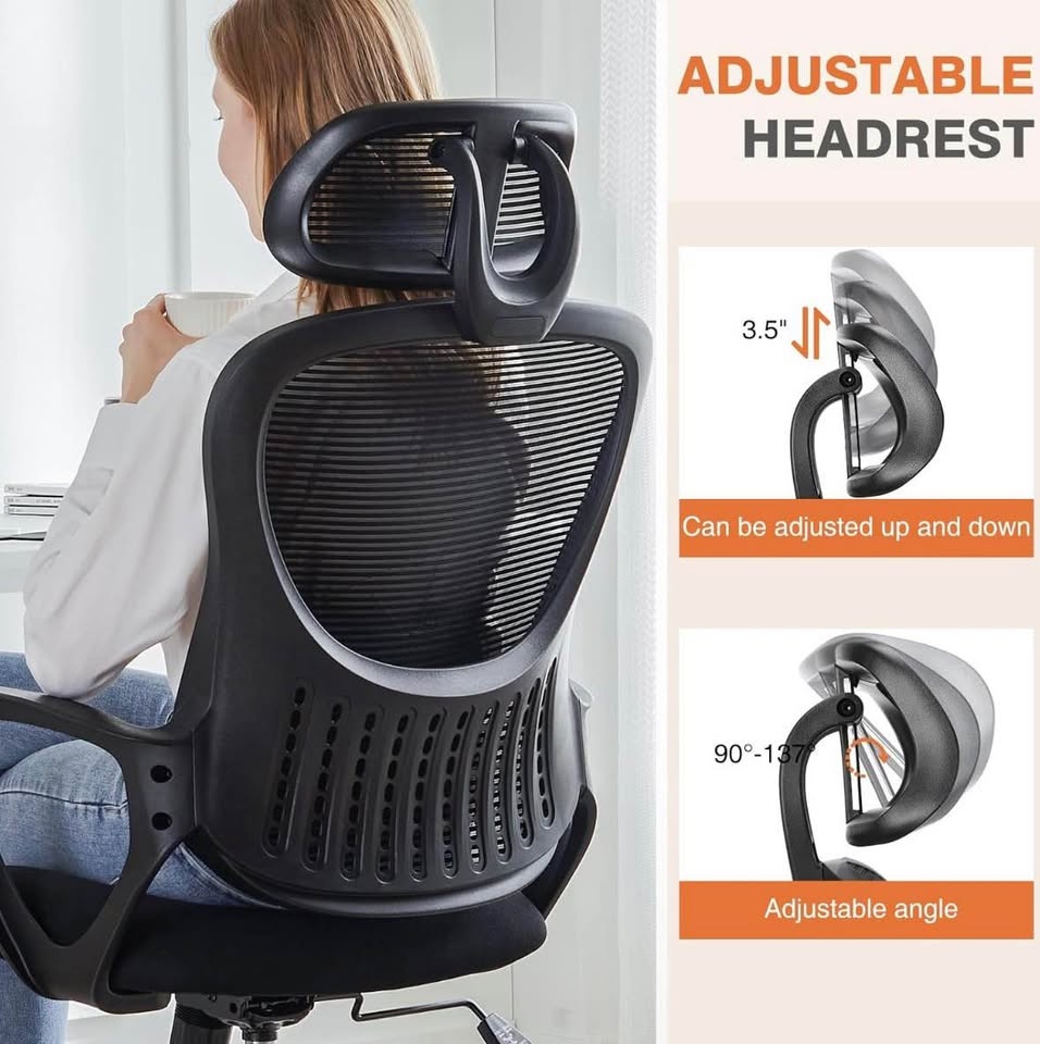 Ergonomic Office Chair with Adjustable Headrest - photo 5
