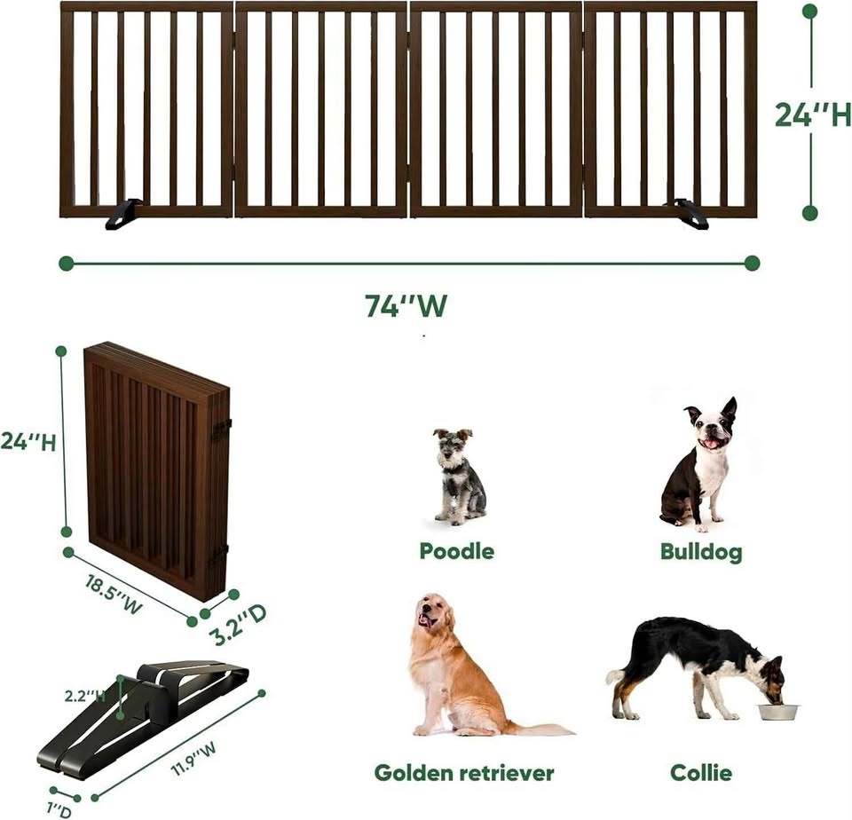 Dog Gate, Freestanding Dog Gates for Doorways