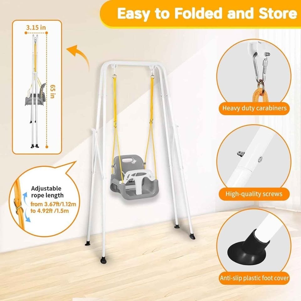 4 in 1 Toddler Swing Set & Baby Jumper - photo 2
