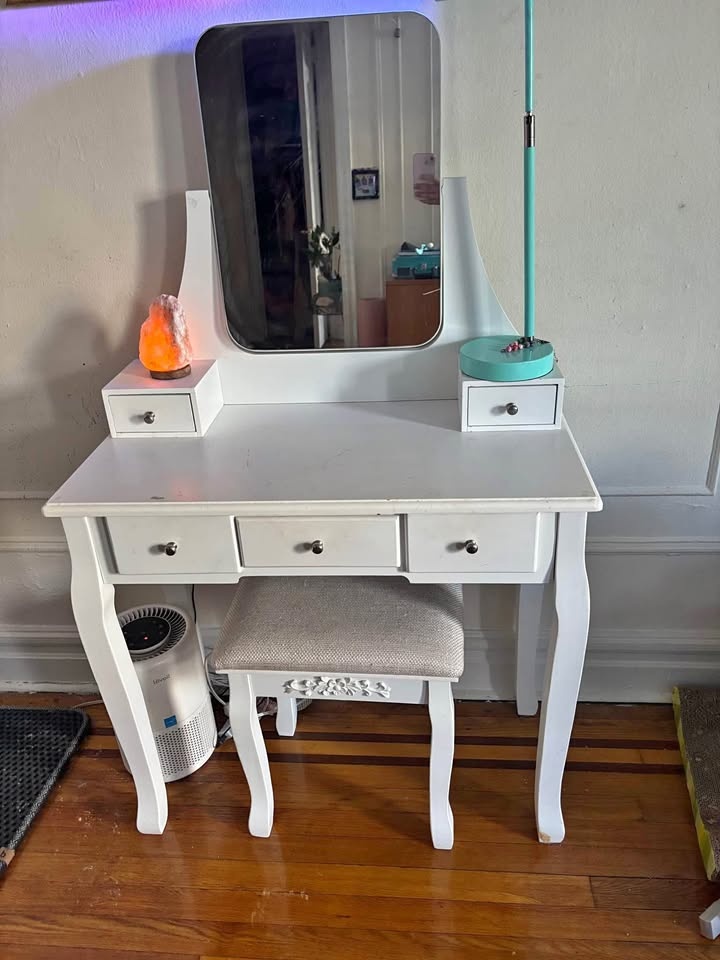 Vanity with seat