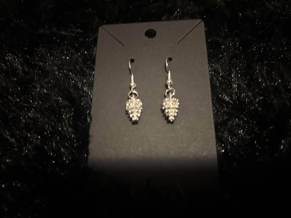 Silver pinecone earrings (3 pairs for $20) - photo 3