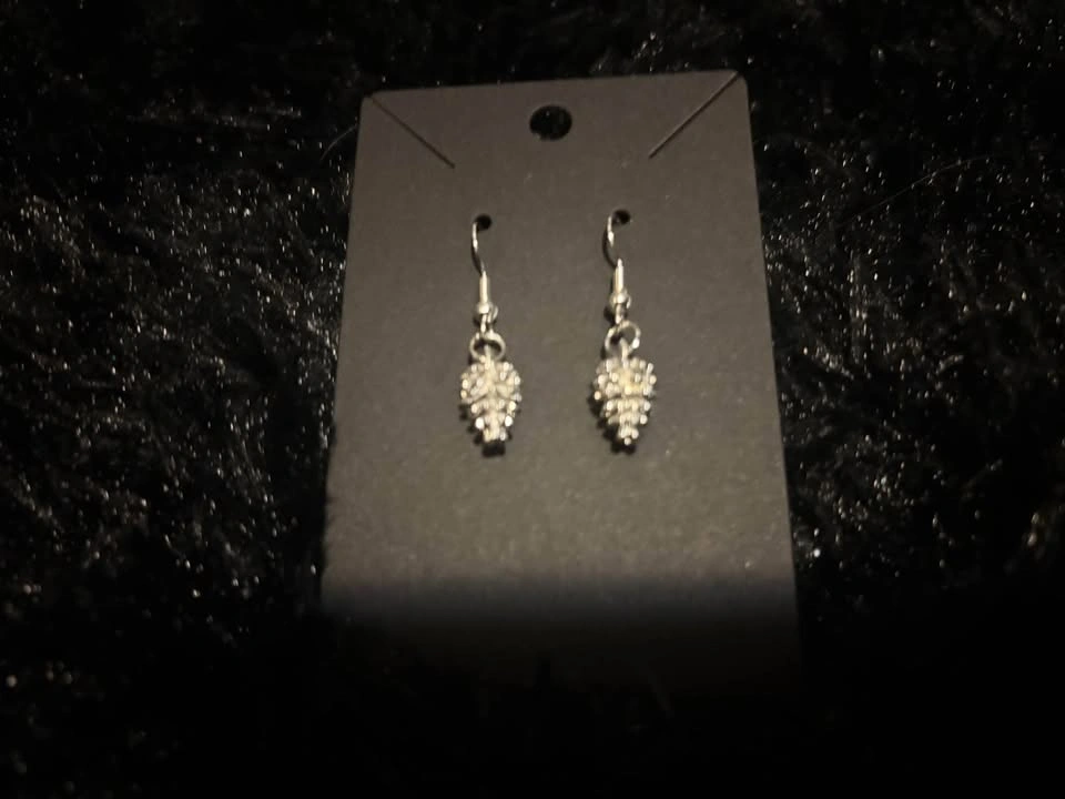 Silver pinecone earrings (3 pairs for $20) - photo 3