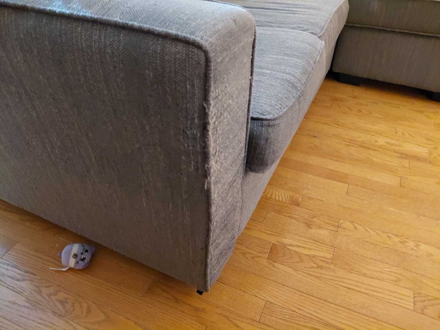 L-Shaped Sectional Couch with Pull Out Bed - photo 5