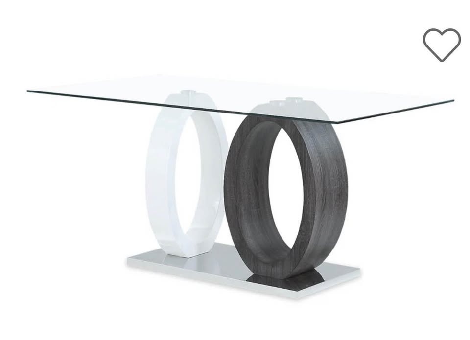 Glass Dining Table with 6 Chairs - photo 2