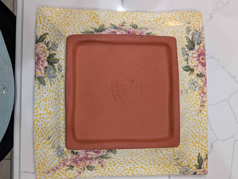 Mackenzie Child Torquay Frank Mustard Square Platter - Retired - photo 3