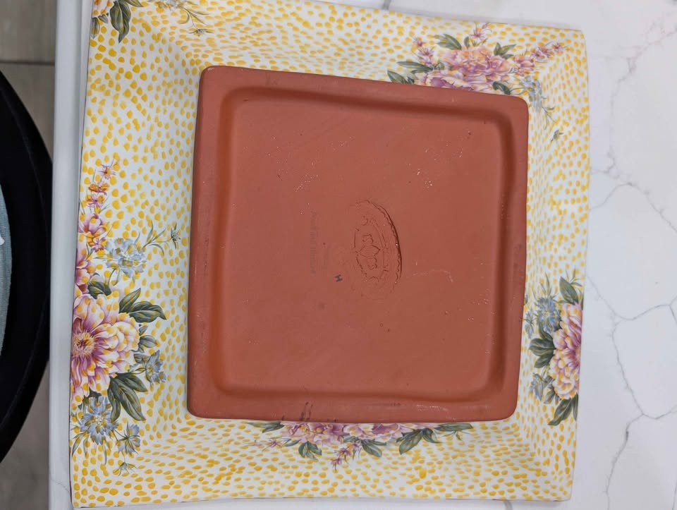 Mackenzie Child Torquay Frank Mustard Square Platter - Retired - photo 4