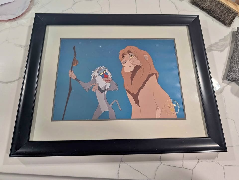 Framed 1995 Lion King Lithograph