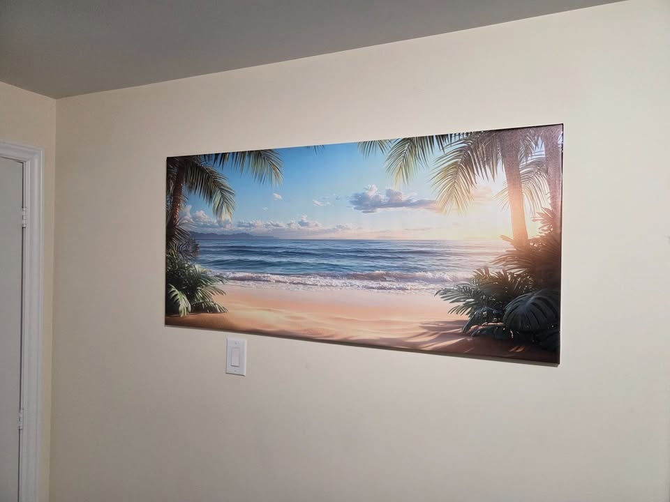 Tropical Beach Canvas Wall Art – Large Horizontal Statement Piec - photo 2