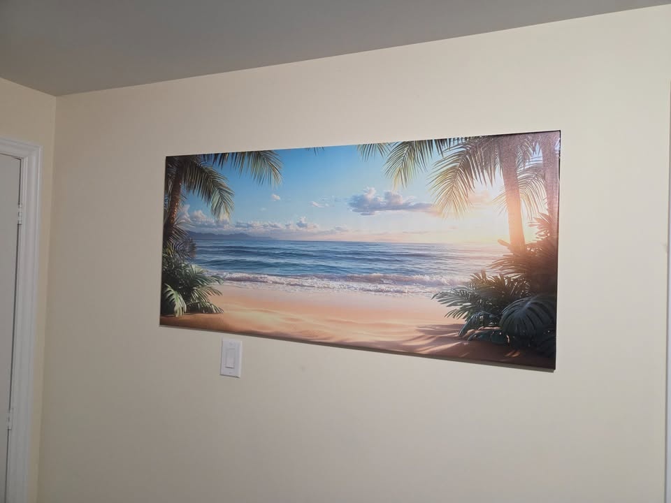 Tropical Beach Canvas Wall Art – Large Horizontal Statement Piec - photo 3