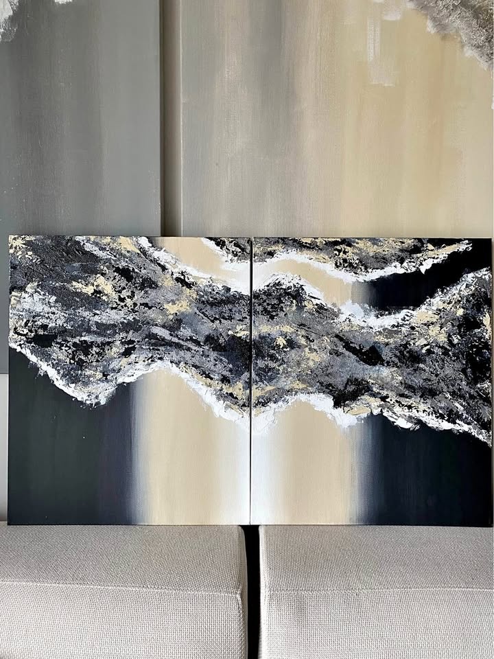 24”x40” Original Art Canvas Acrylic Painting - photo 2