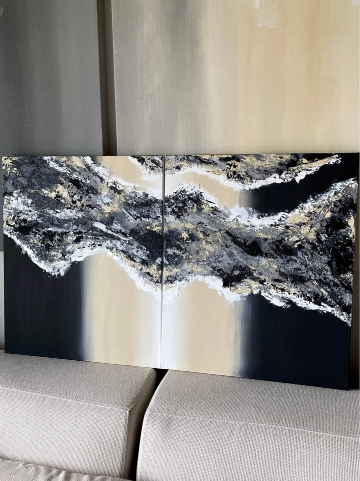24”x40” Original Art Canvas Acrylic Painting - photo 3