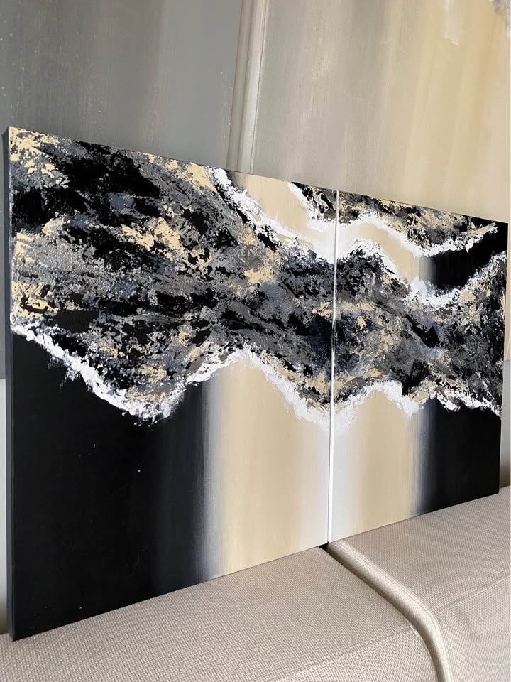 24”x40” Original Art Canvas Acrylic Painting