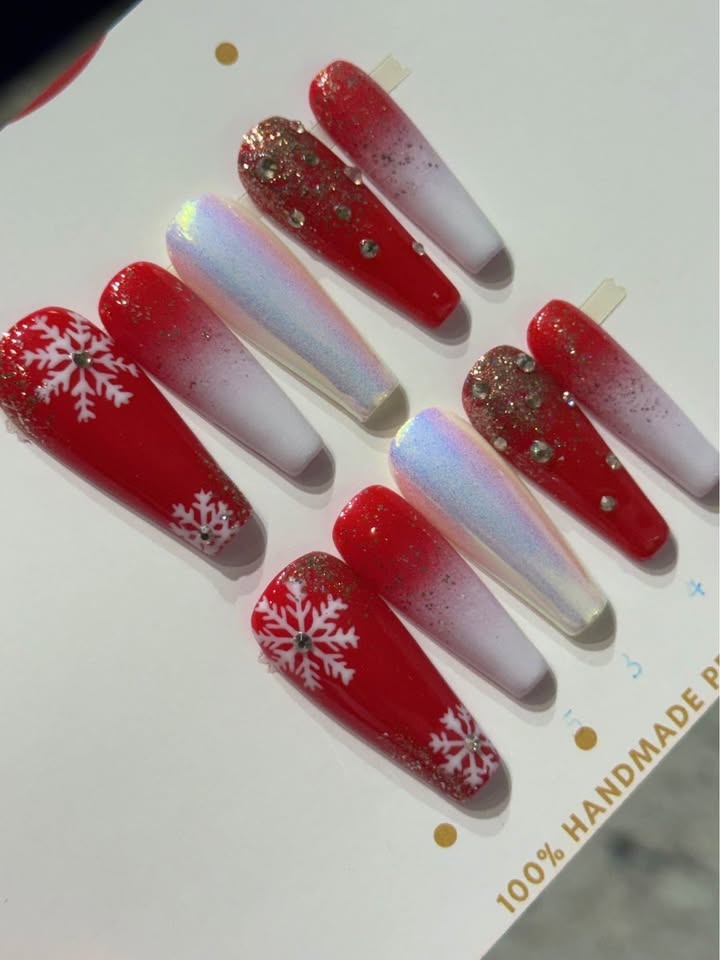 Luxury Press on nails Christmas holiday winter - photo 4