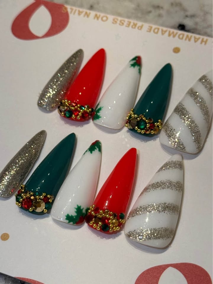 Luxury Press On Nails Christmas Holiday Winter - photo 2