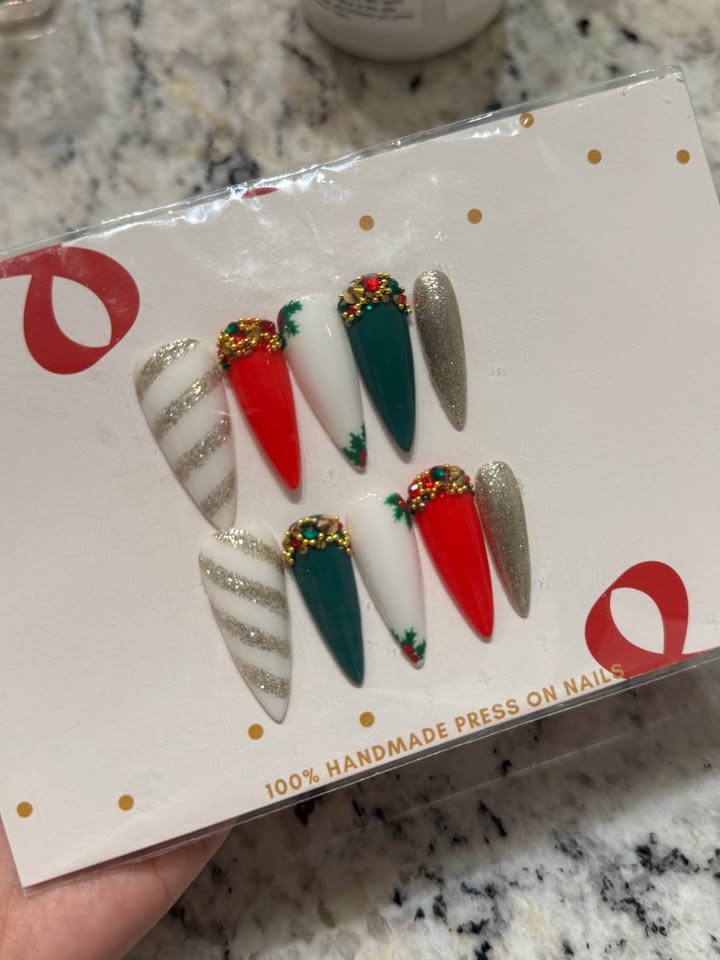 Luxury Press On Nails Christmas Holiday Winter - photo 4