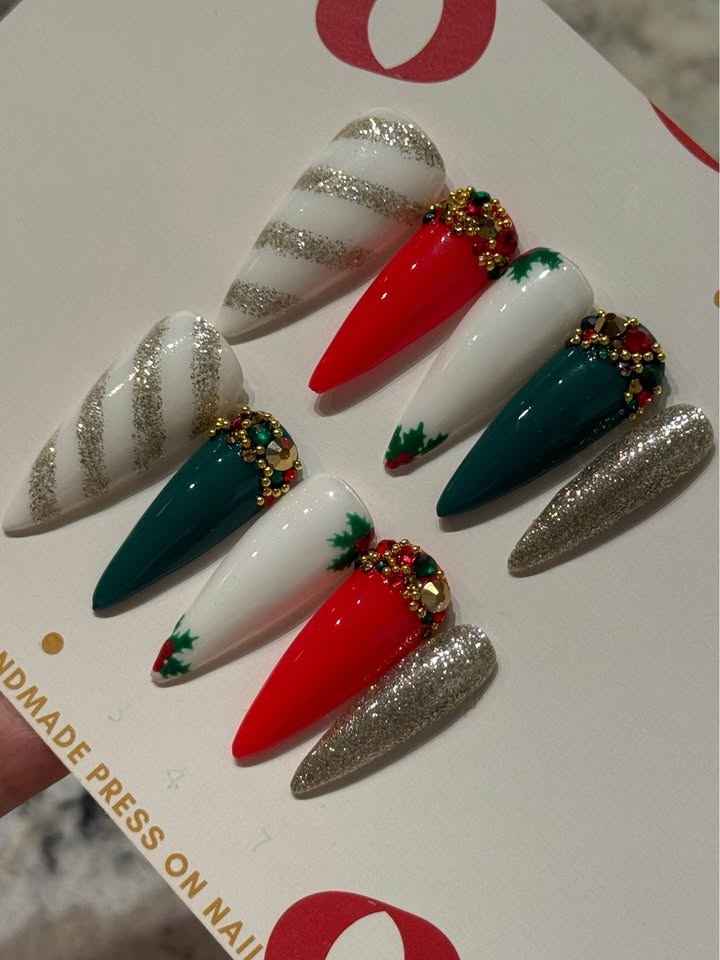 Luxury Press On Nails Christmas Holiday Winter - photo 5