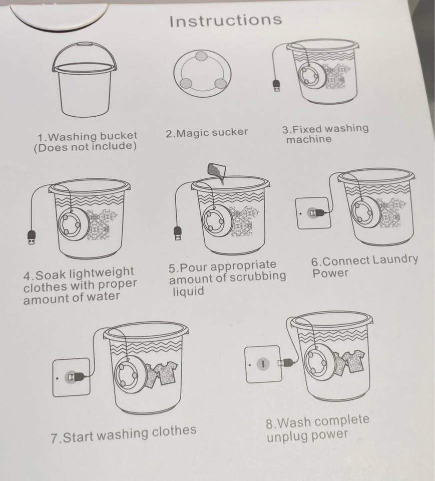 Today only! 2 for $20 Mini Washing Machine Portable Laundry - photo 3