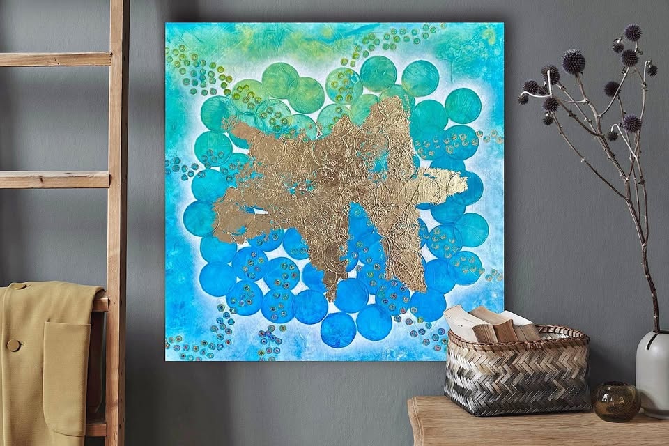 Acrylic Painting Gallery bubble octopus