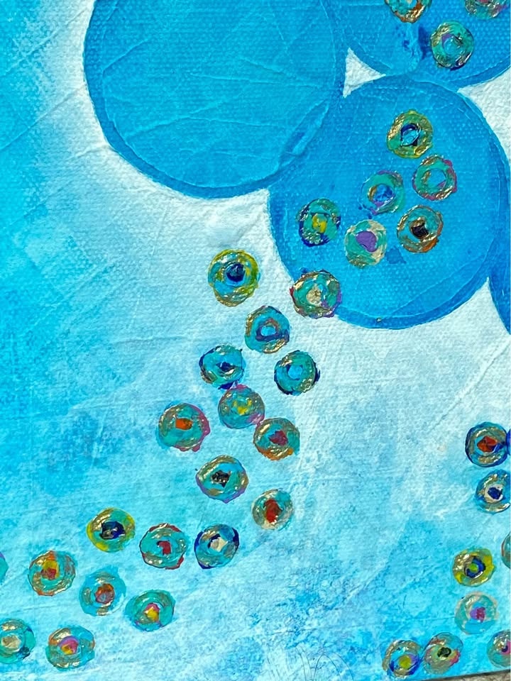 Acrylic Painting Gallery bubble octopus - photo 2