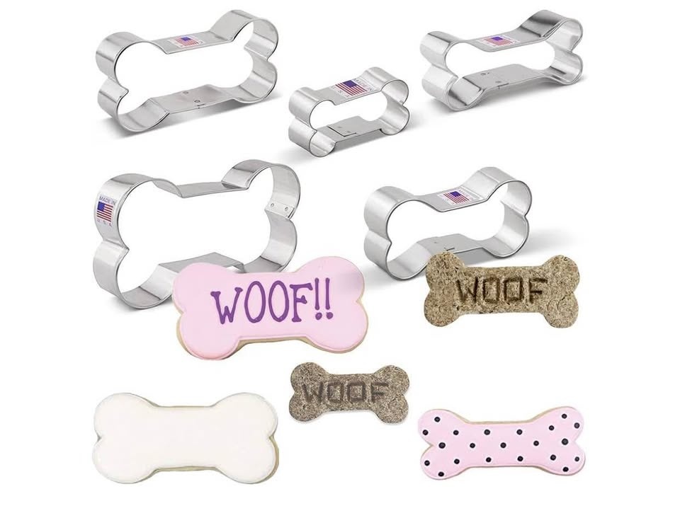 Ann Clark Dog Bone Cookie Cutters - 5 PC Set - photo 3