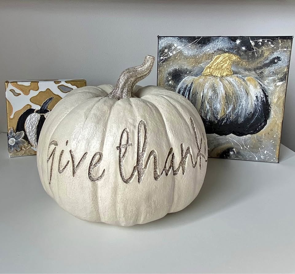 Fall Pumpkin Table Decor Halloween