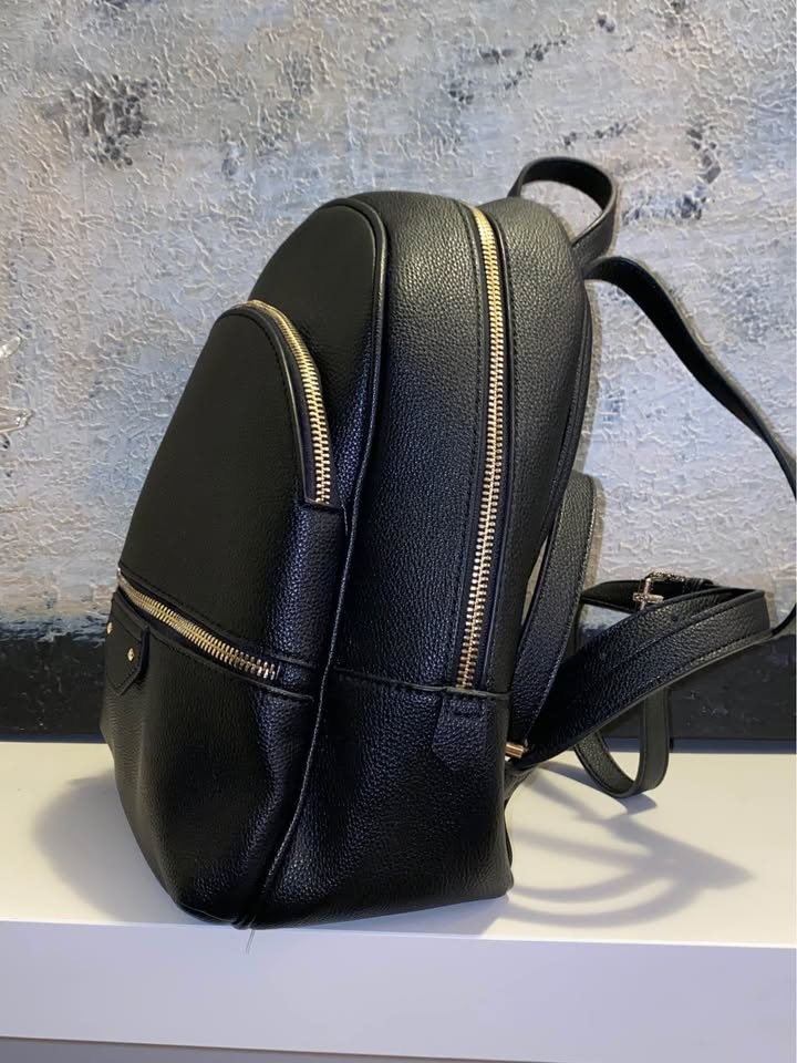 Black Backpack Purse Leather Bag - photo 2