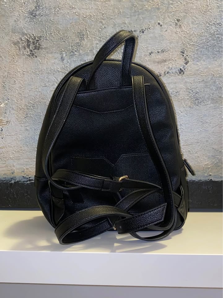 Black Backpack Purse Leather Bag - photo 3
