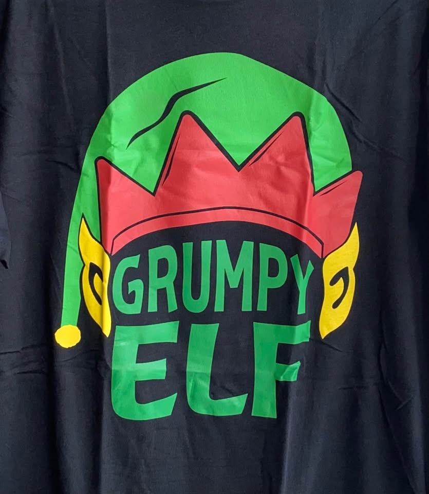 New! Men’s Holiday Funny Graphic T-shirt Grumpy Elf Christmas gi - photo 2